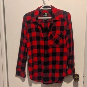 TNA plaid shirt